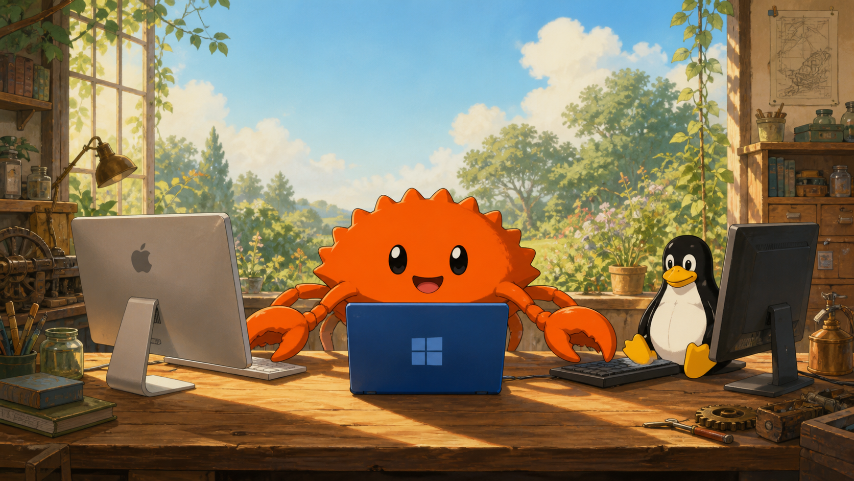 Ferris works across Apple, Windows, and Linux