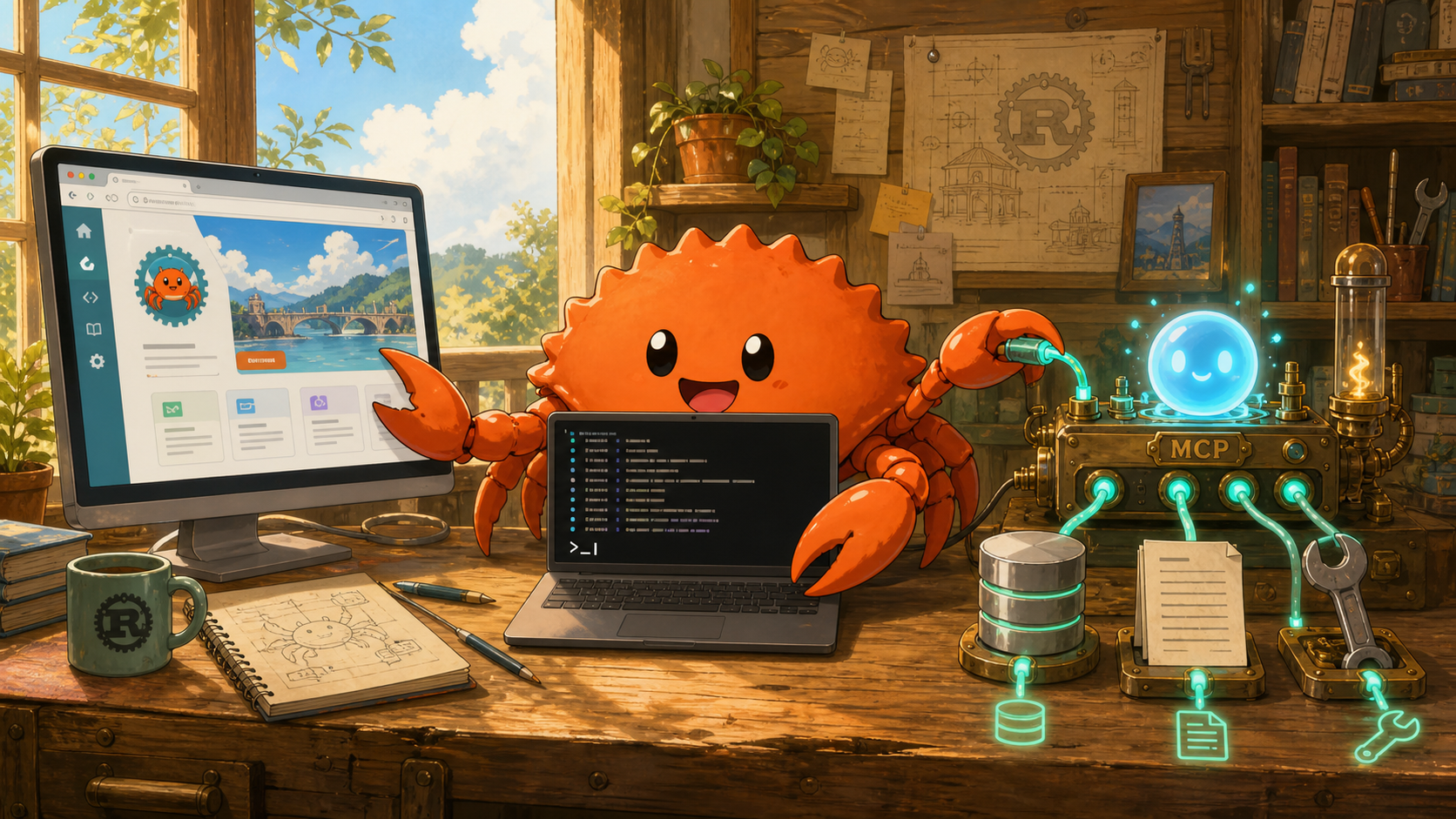 Ferris uses a website, CLI, and MCP tools