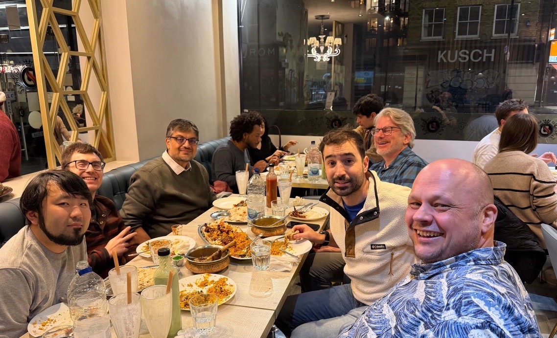 London dinner before Hamilton